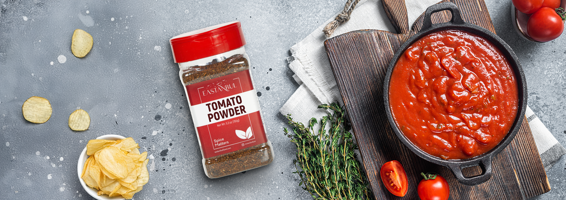 Tomato Powder-Enriched Savory Tomato Sauce