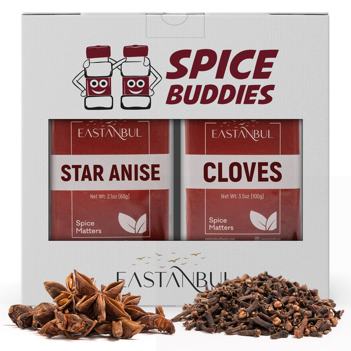 Eastanbul Anise Star 2.1oz and Cloves Whole 3.5oz, Spice Buddies