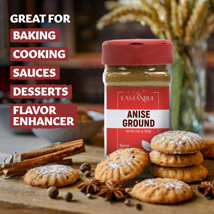 Eastanbul Ground Anise, Anise Seeds Powder, Aniseed, Vegan, Non-GMO, 5.64oz