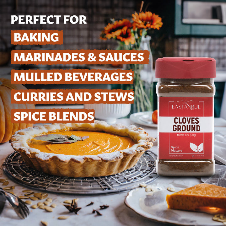 Eastanbul Ground Cloves, Ground Cloves Powder AKA Clavo de Olor Molido, 6oz