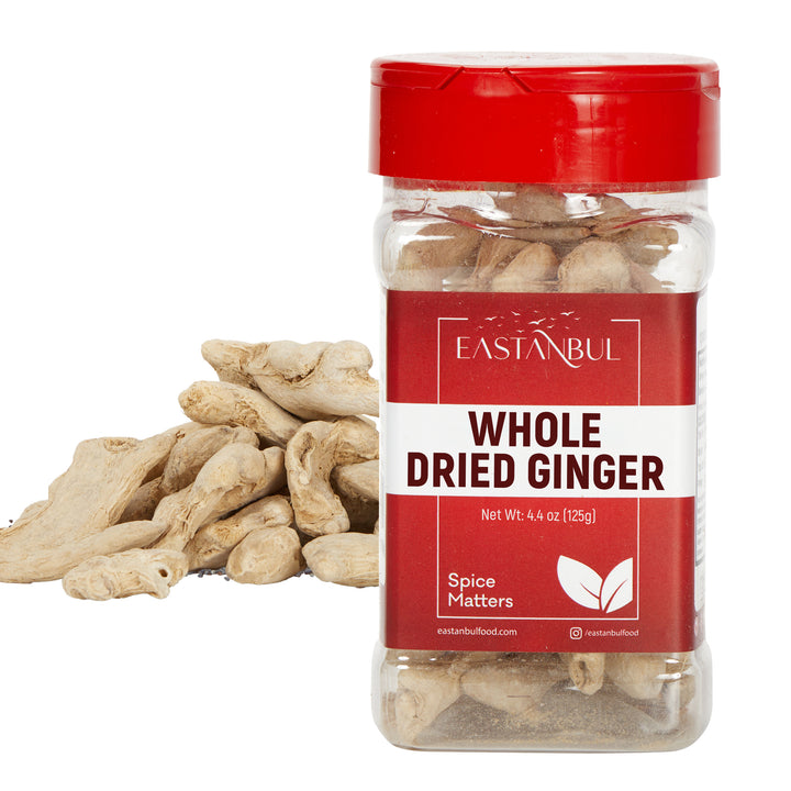 Eastanbul Dried Ginger Root, Dry Ginger Whole, Perfect for Tea,Vegan, 4.4oz