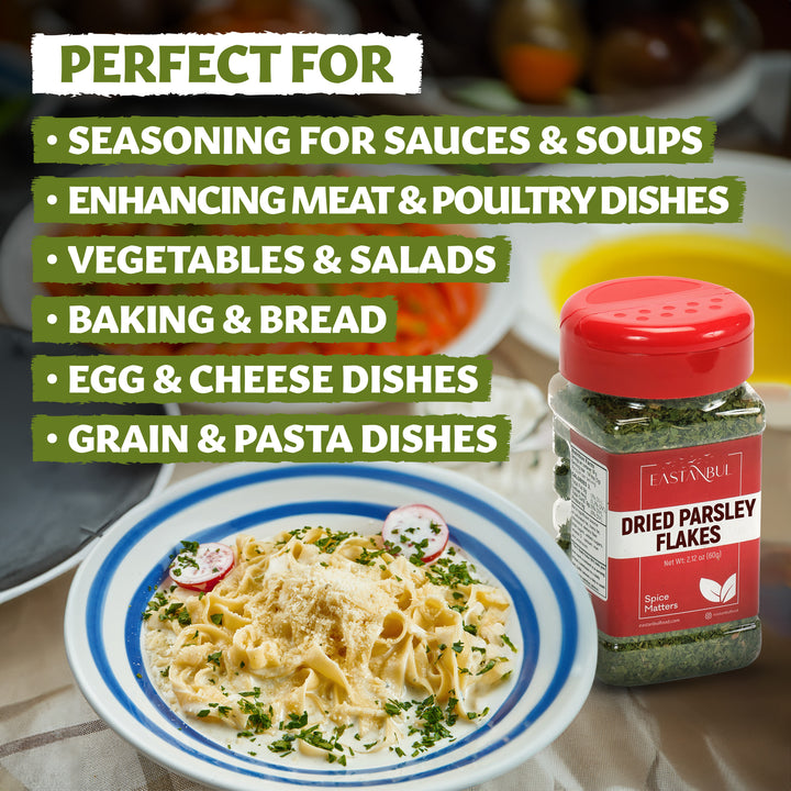 Eastanbul Parsley Flakes, Dried Parsley, Natural Parsley Seasoning, 2.12oz