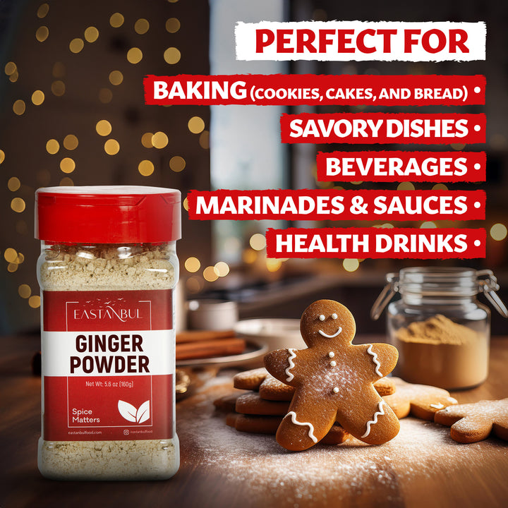 Eastanbul Dried Ginger Powder,Ground Ginger Powder,Ginger Root Powder,5.6oz