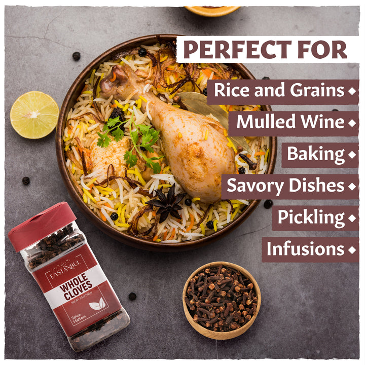Eastanbul Whole Cloves, Mediterranean Clove, Dried Clavos de Olor, 3.5oz