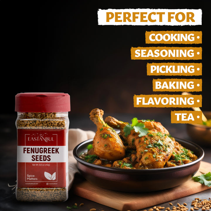 Eastanbul Fenugreek Seeds,Fenogreco en Semillas,Fenugreek Spice,Vegan 8.8oz