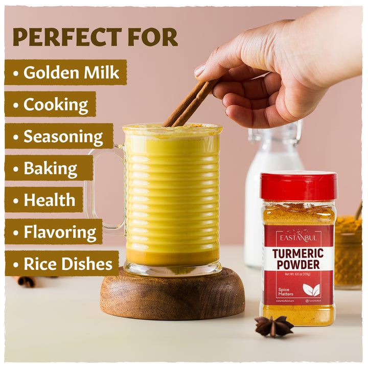 Eastanbul Turmeric Powder, AKA Curcuma En Polvo, Indian Tumeric Ground, 6oz