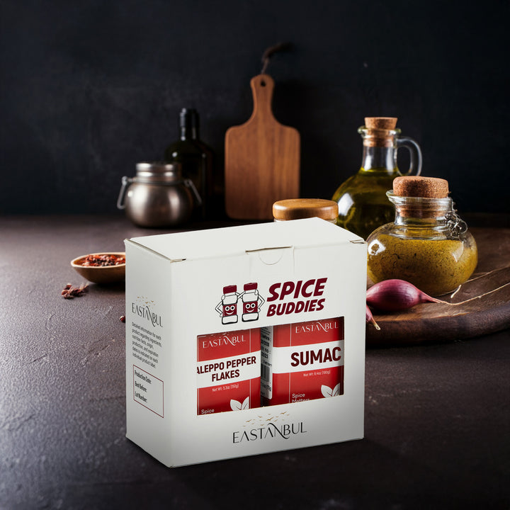 Eastanbul Aleppo Pepper Flakes 5.3oz and Sumac Spice 6.4oz, Spice Buddies