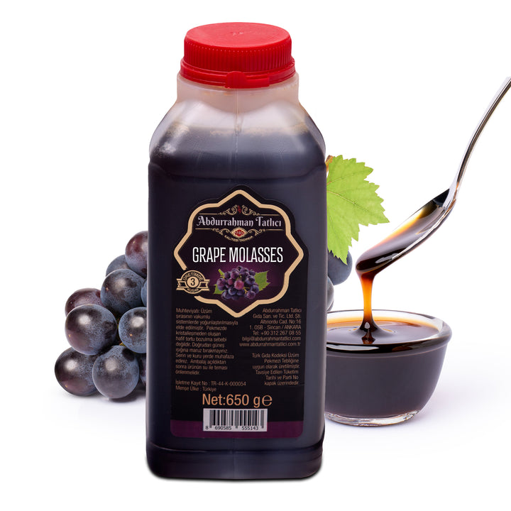 Abdurrahman Tatlıcı Grape Molasses, Uzum Pekmezi, Turkish Molasses, 1.4lb