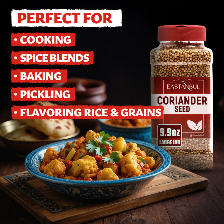 Eastanbul Whole Coriander Seeds for Cooking, Cilantra, Pickling Spice 9.9oz