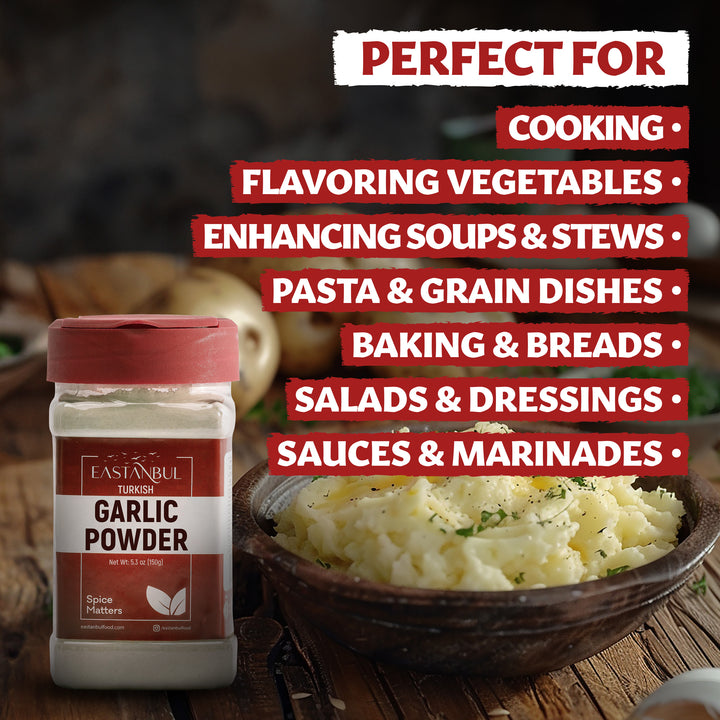 Eastanbul Garlic Powder Seasoning, Premium Turkish Garlic Powder, 5.3 oz