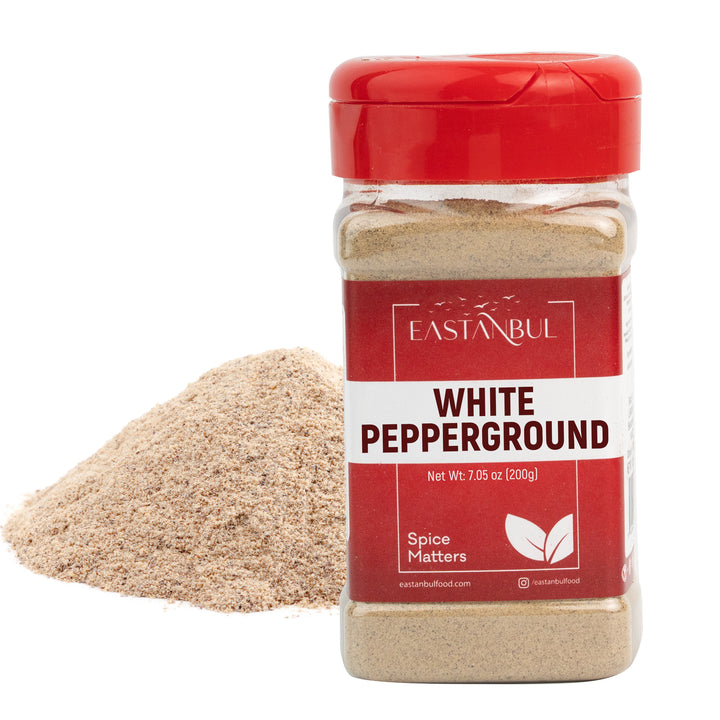 Eastanbul White Pepper Ground, Premium Ground White Pepper Powder, 7.1oz