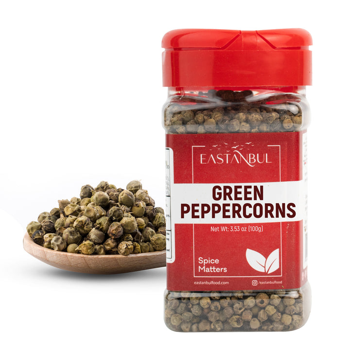 Eastanbul Green Peppercorns for Grinder Refill, Whole Green Peppercorn, 3.5oz