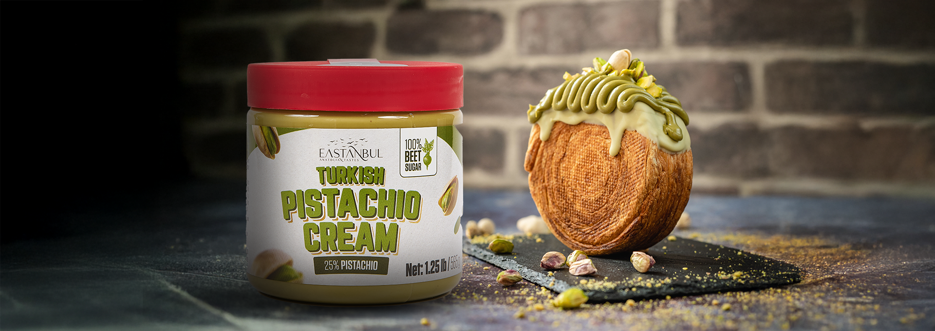 Pistachio Cream New York Roll
