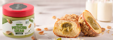 Pistachio Cream Filled Donuts