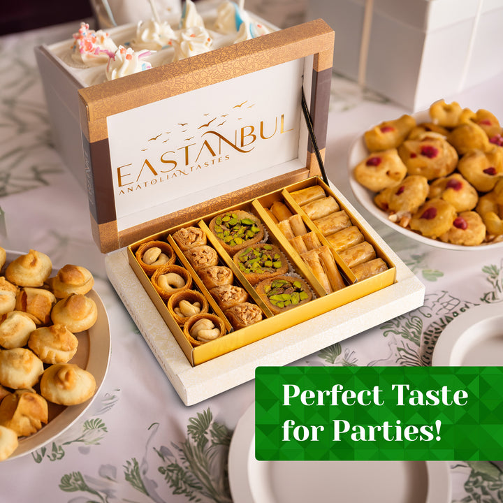 Eastanbul Baklava and Turkish Delight Gift Set, Baklava Gift Box, 8.8oz