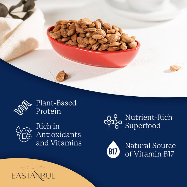 Eastanbul Turkish Apricot Seeds, Bitter Kernels 14.5oz