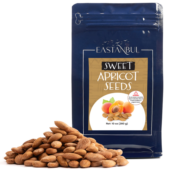 Eastanbul Sweet Raw Apricot Seeds, Sweet Apricot Kernels 10 oz