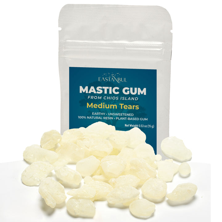 Eastanbul Mastic Gum Chewing Gum,Medium Sized Natural Tears of Chios 0.53oz