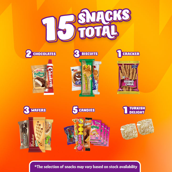 Eastanbul International Snack Box Gift, 30 Foreign Snack and Chocolate Bars