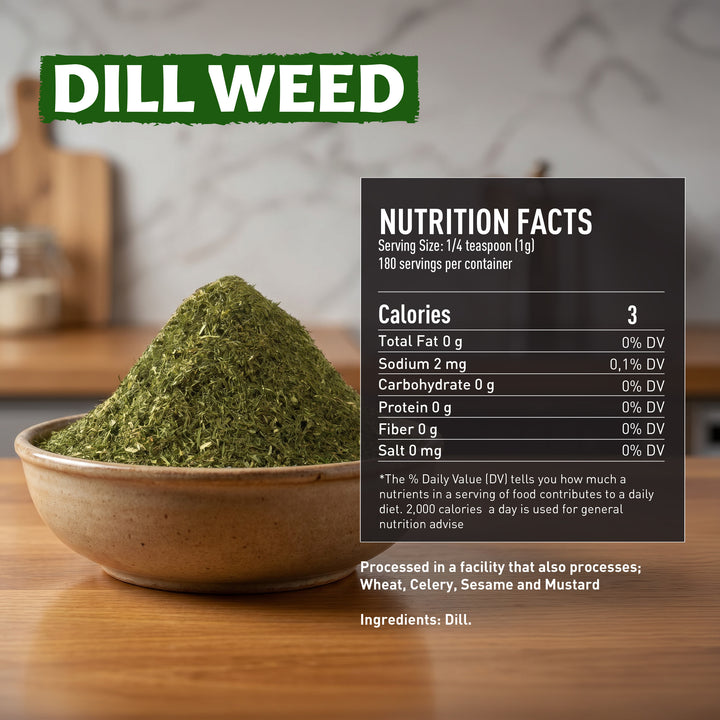 Eastanbul Dill Weed, Dried Dill Weed, Eneldo En Povlo, Freshly Cut, 6.3oz