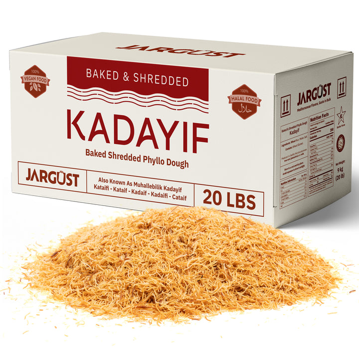 Bulk Baked & Shredded Kataifi, Shredded Fillo Dough, Pastry Dough, Kosher by Star-K, 20lb