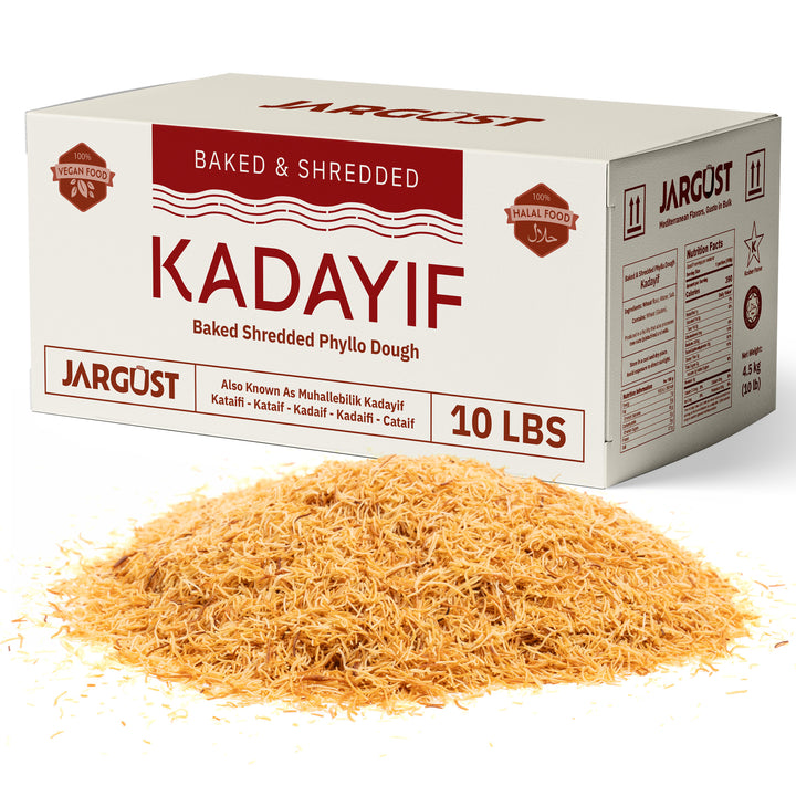 Bulk Baked & Shredded Kataifi, Shredded Fillo Dough, Pastry Dough, Kosher by Star-K, 10lb