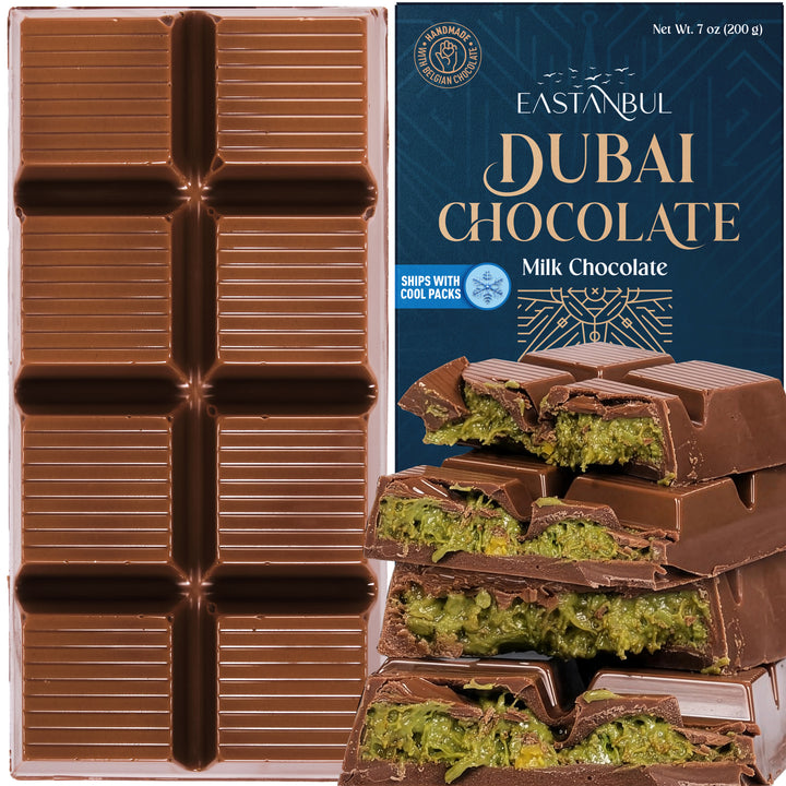 Eastanbul Dubai Chocolate Bar Pistachio, Viral Candy, Knafeh, 7oz