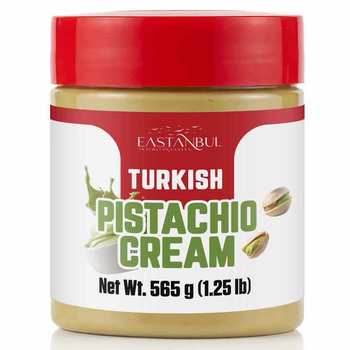 Eastanbul Turkish Pistachio Cream, Paste for Dubai Chocolate Bar, 15% Pistachio, 1.25lb