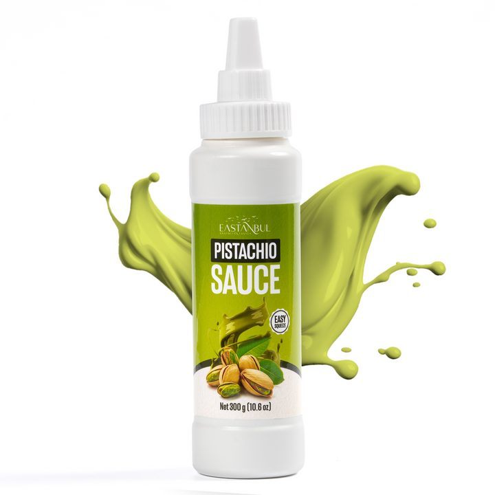 Eastanbul Pistachio Sauce,  Pistachio Drizzle, Sauce for Coffee, 10.6oz