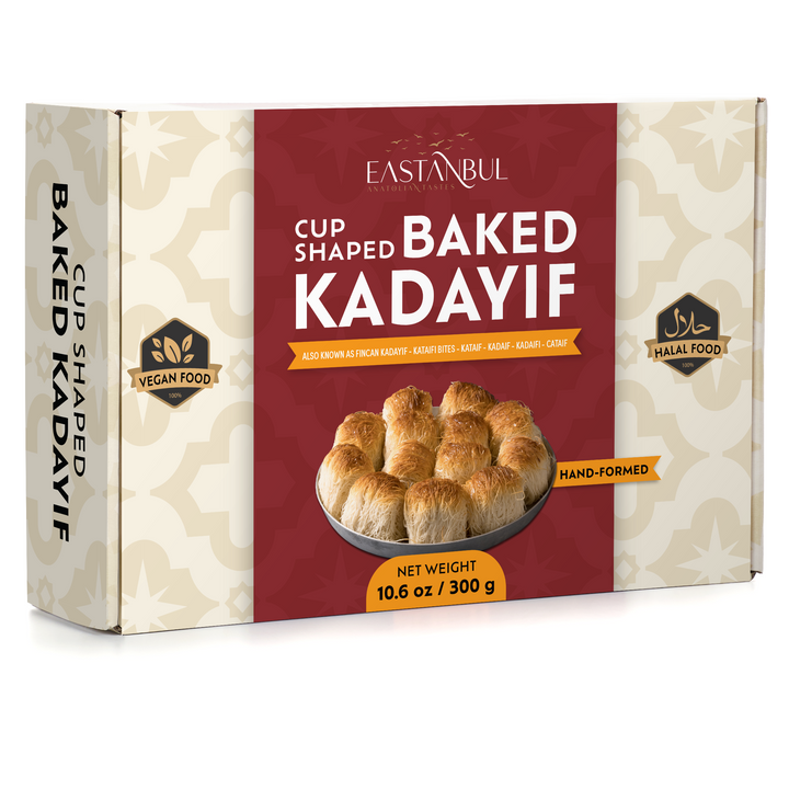 Eastanbul Baked Kataifi Shredded Fillo Dough, Hand Shaped Kadayif Pastry, Cup Kataifi, 300g