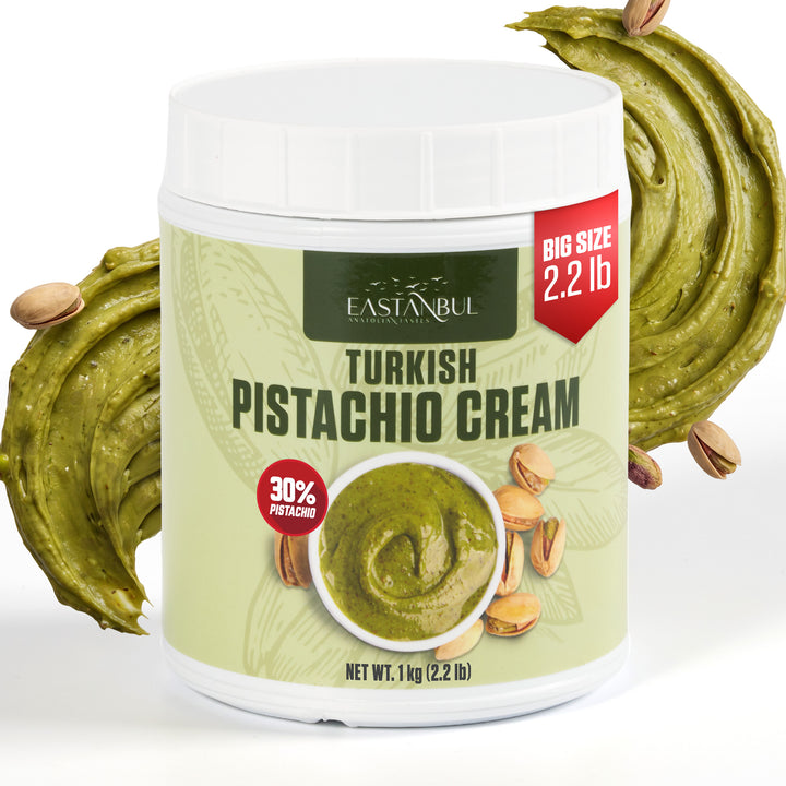 Eastanbul Pistachio Cream, Pistachio Butter, Spread in Breakfasts, 2.2lb