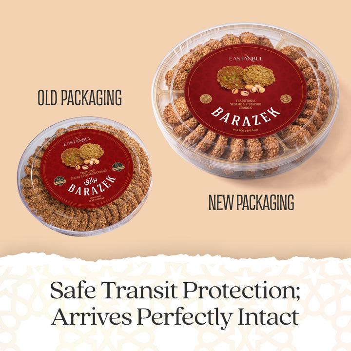 Eastanbul Barazek, Barazek with Sesame Cookies, Lebanese Sweets, 10.6oz