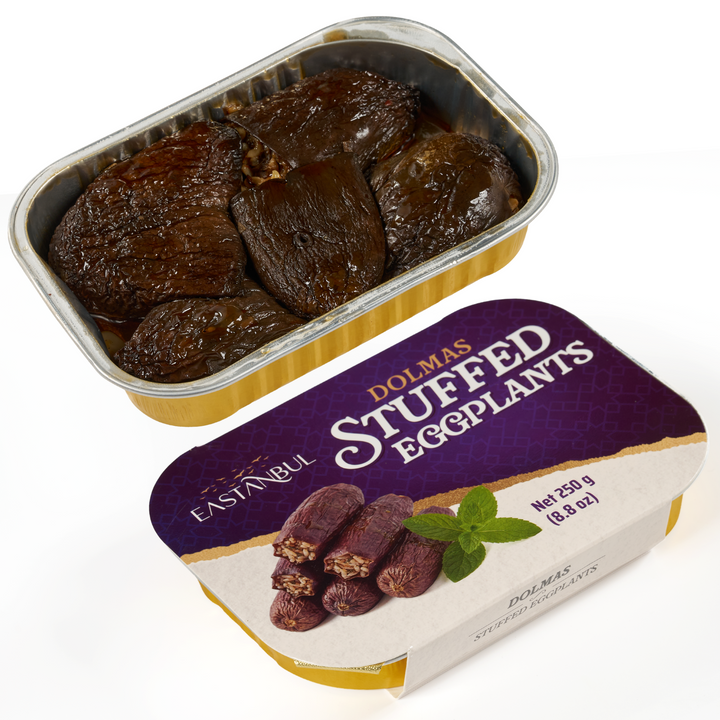Eastanbul Stuffed Eggplants, Turkish Dried Eggplant Dolma, 8.8oz