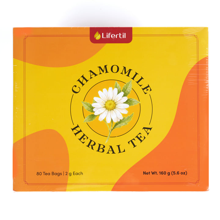 Lifertil Chamomile Tea Bags, Whole Chamomile Flowers Tea Bag, 2g/bag, 80ct