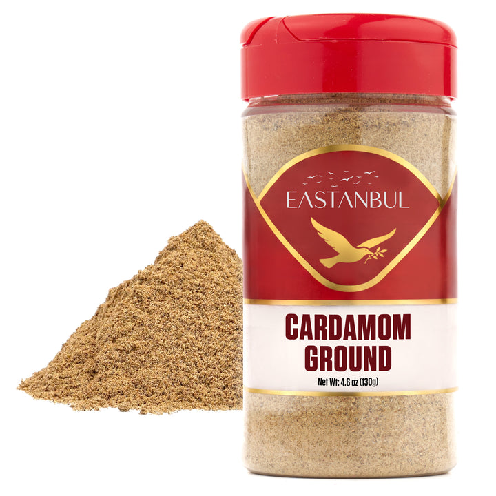 Eastanbul Cardamom Ground, Cardamom Powder for Baking and Coffee, 4.59oz