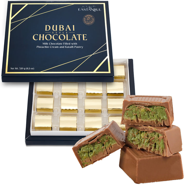 Eastanbul Dubai Chocolate Bar with Pistachio Cream and Kataifi, 11.2oz